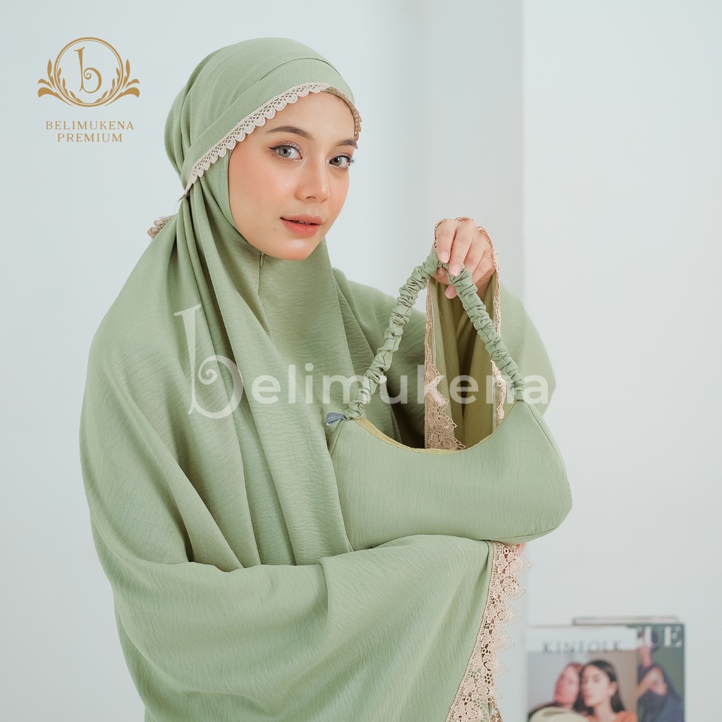 Mukena Dewasa Airflow Crinkle 3in1 Lace Kejora