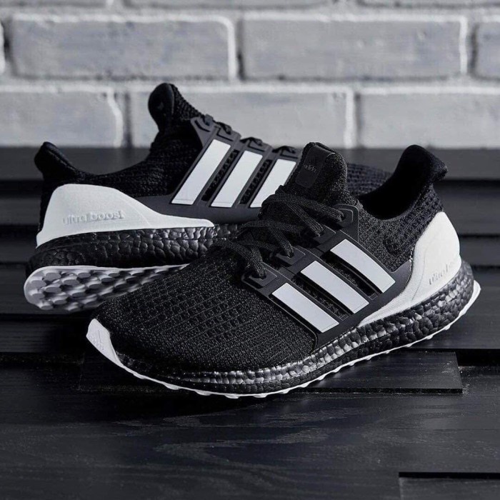 Sepatu Adidas Ultra Boost 4.0 Orca in Core Black White Hitam Putih Premium