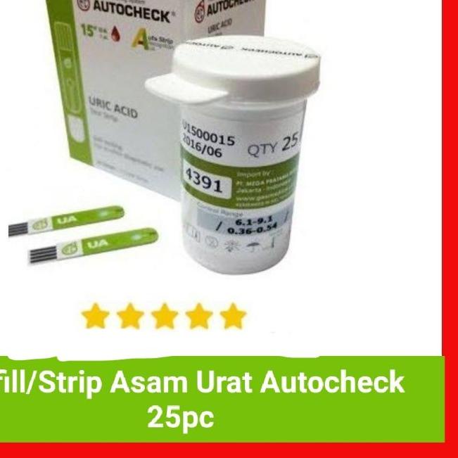 ✴ Autocheck Uric Acid / Strip Autocheck Asam urat / refill asam urat ➢
