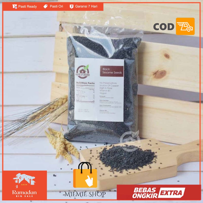 

Black Sesame Seeds biji wijen hitam 250gr