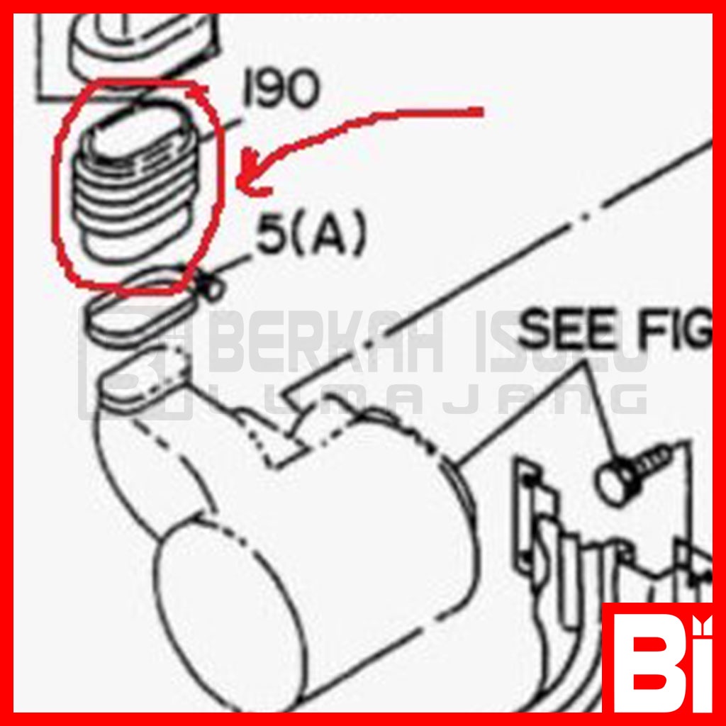 Karet Sambungan Filter Udara Isuzu NKR71 Original