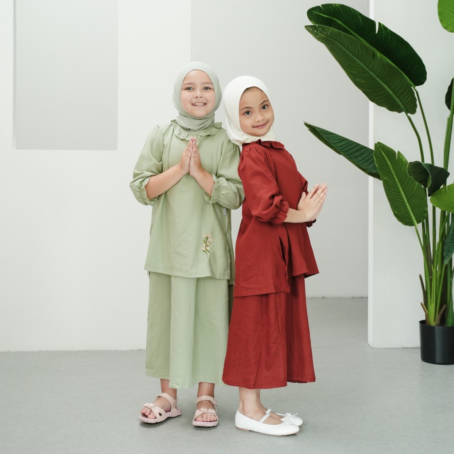 Mooi RAYYA TUNIK SET Raya Collection / Setelan Anak Perempuan Raya Collection