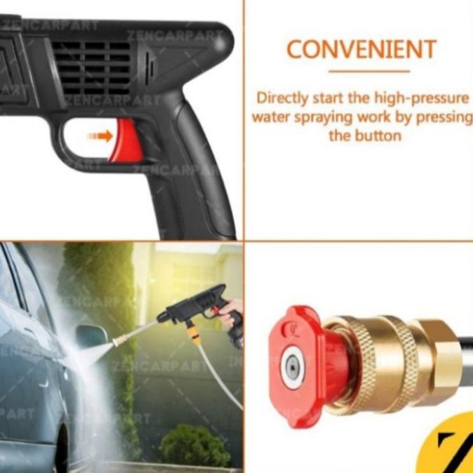 Jet Washer Cordless Portable Alat Semprot Cuci Mobil Dan Motor