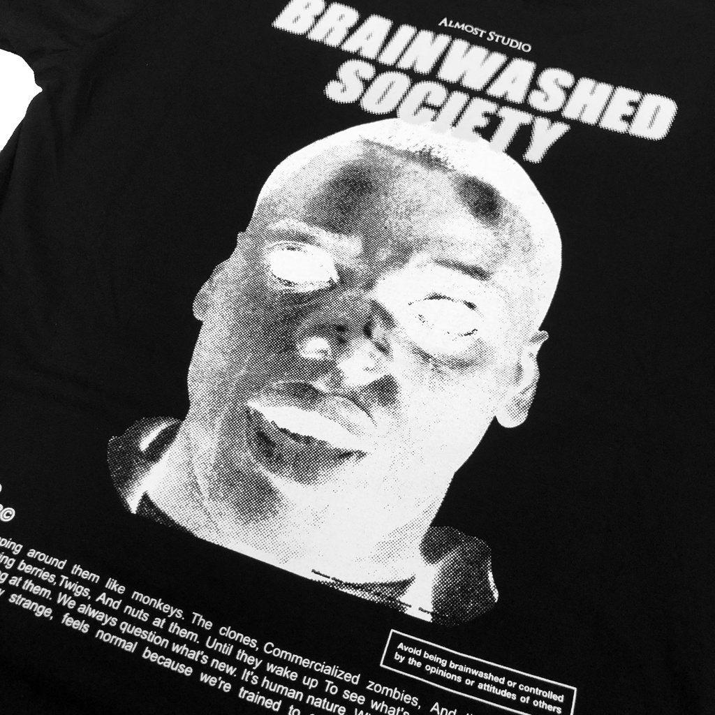 Almost Studio - T-Shirt - Brainwashed - Black