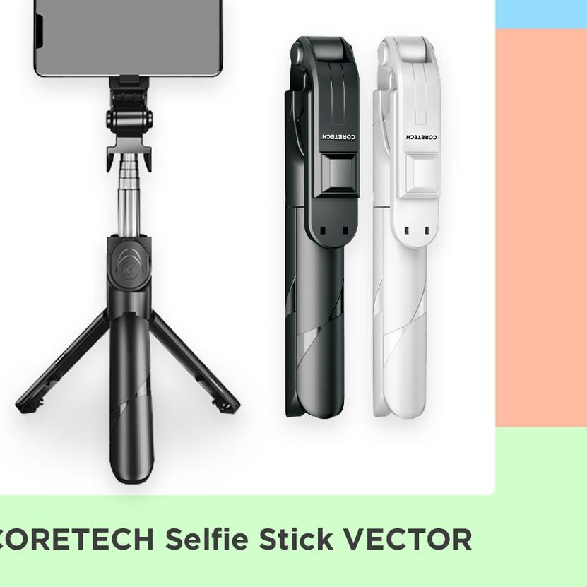❇ Coretech Vector Selfie Stick Tongsis Tripod Bluetooth Remot Shutter ❄