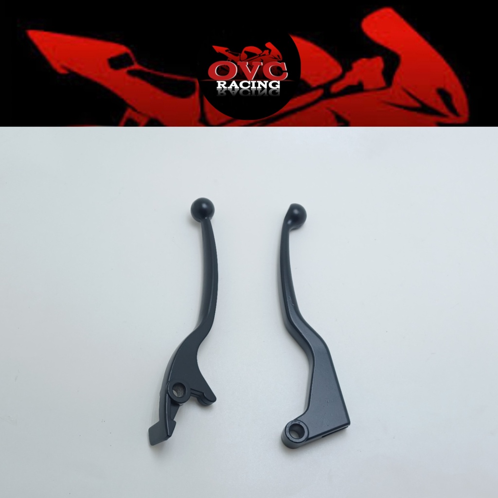 HANDLE REM FULL CNC SATRIA FU / TIGER / MEGA PRO / CB SATU SET HITAM KANAN KIRI