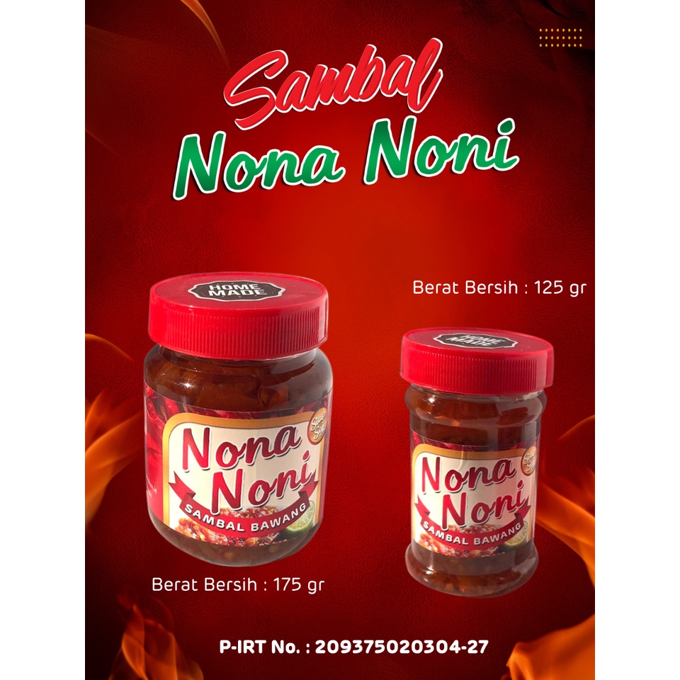 

Sambal Bawang Nona Noni 125 dan 175 gram