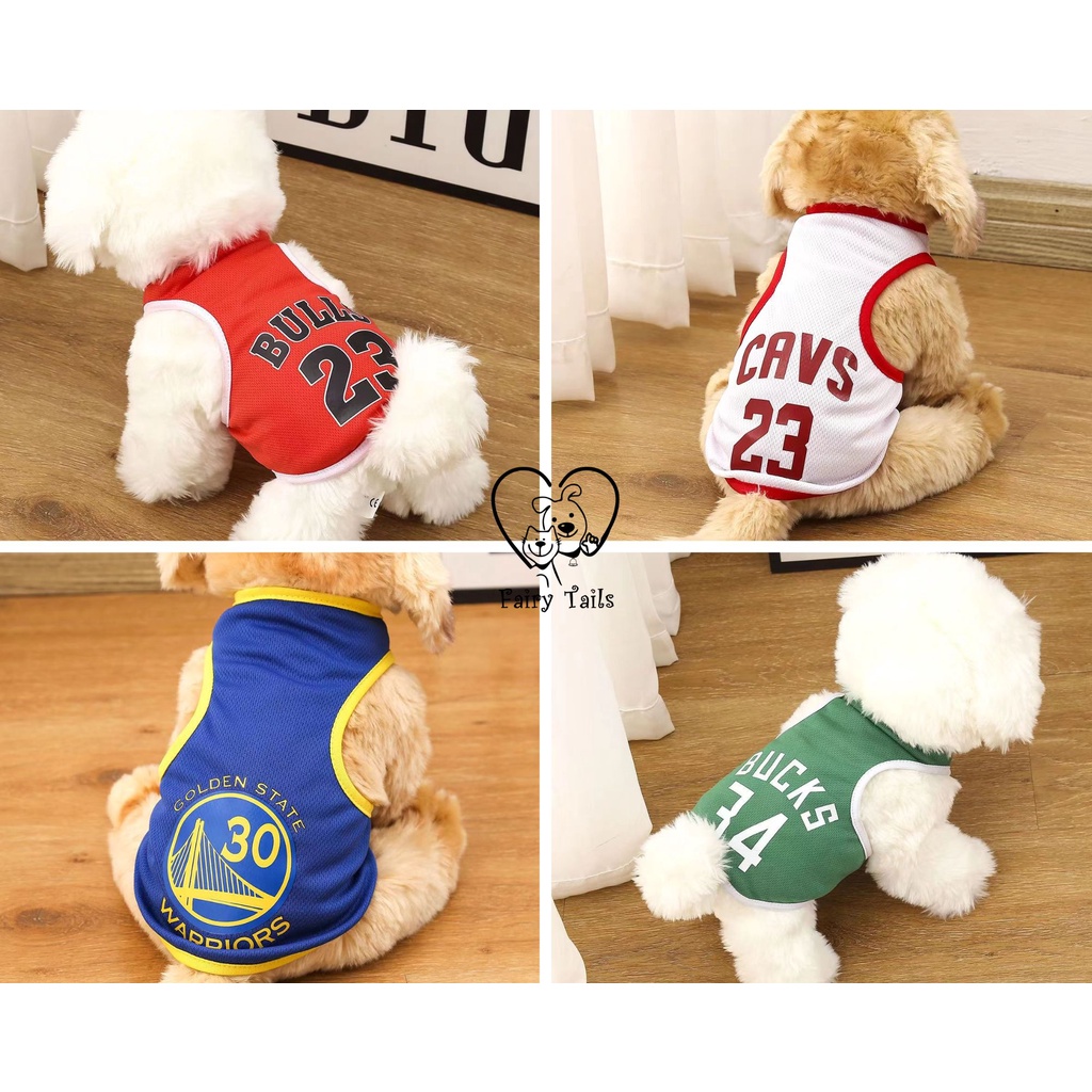 Baju Jersey Basket Kaos NBA Untuk Anjing dan Kucing Anabul / NBA Basketball Jersey Sport Clothes For Pet