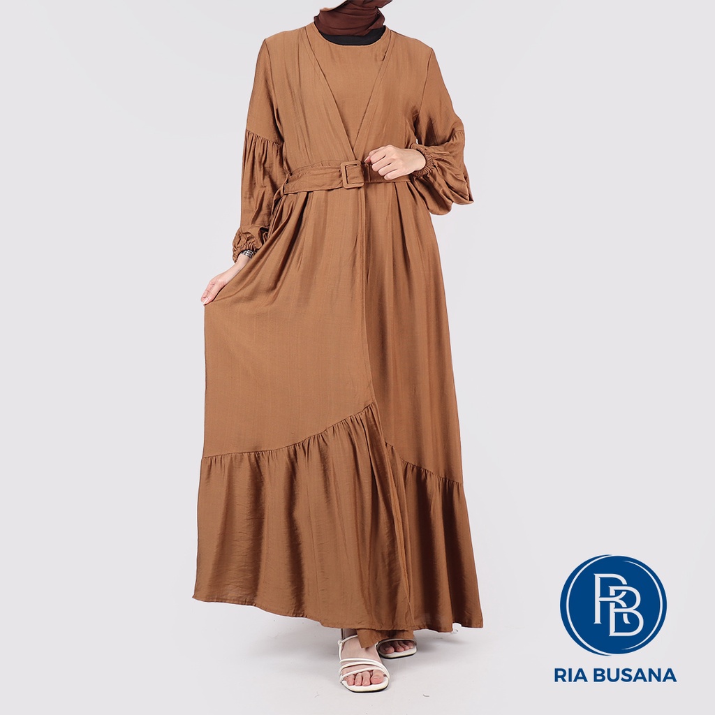Ria Busana - Alfina - Gamis Polos Dewasa Wanita Art. Zanita