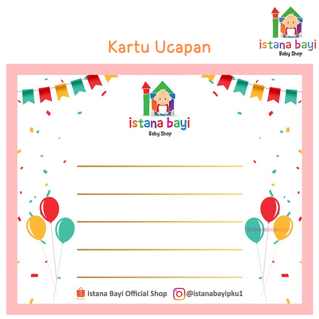 Kartu Ucapan Boy/Girl/Unisex - kartu Ucapan