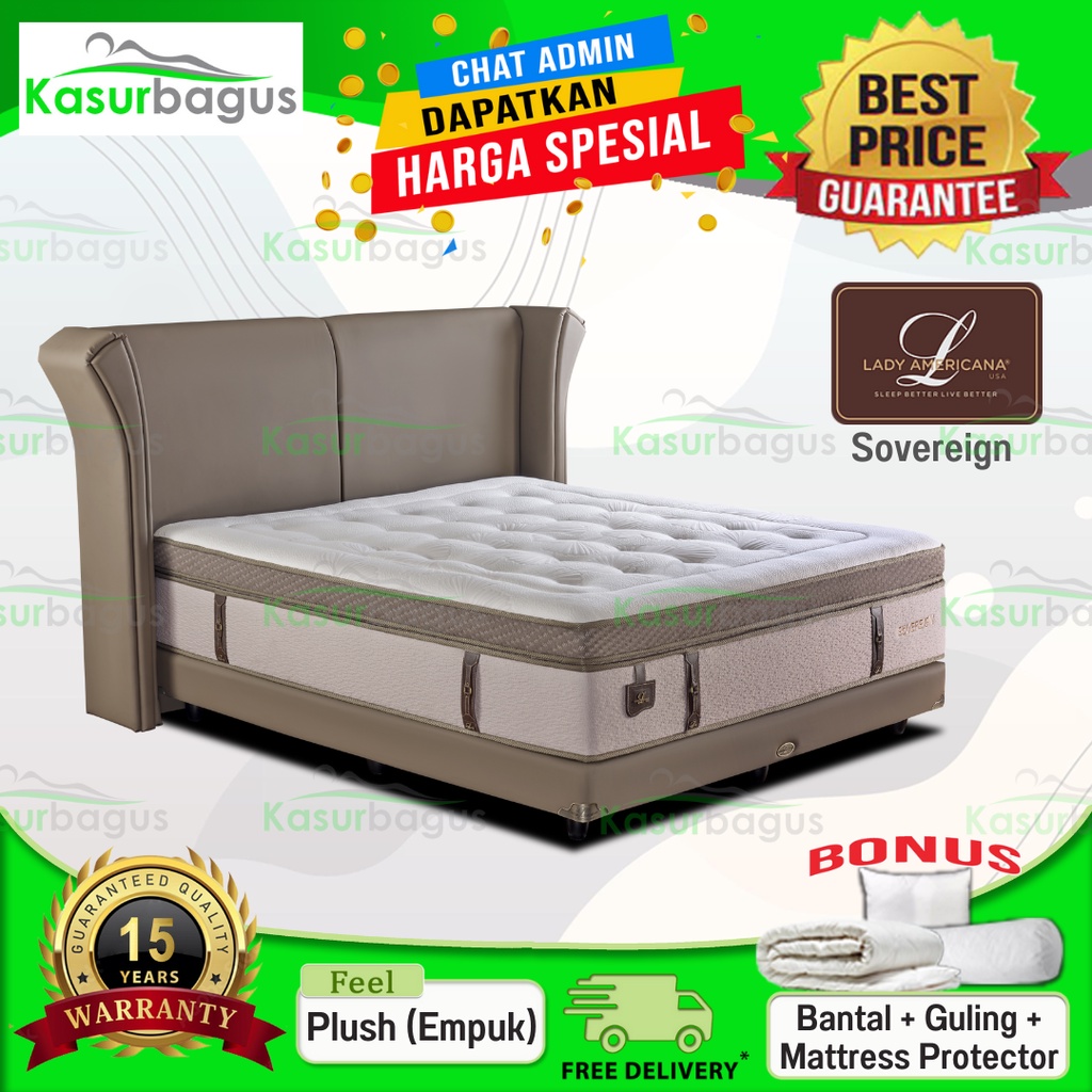 Lady Americana Kasur Springbed Sovereign - Full Set 100x200