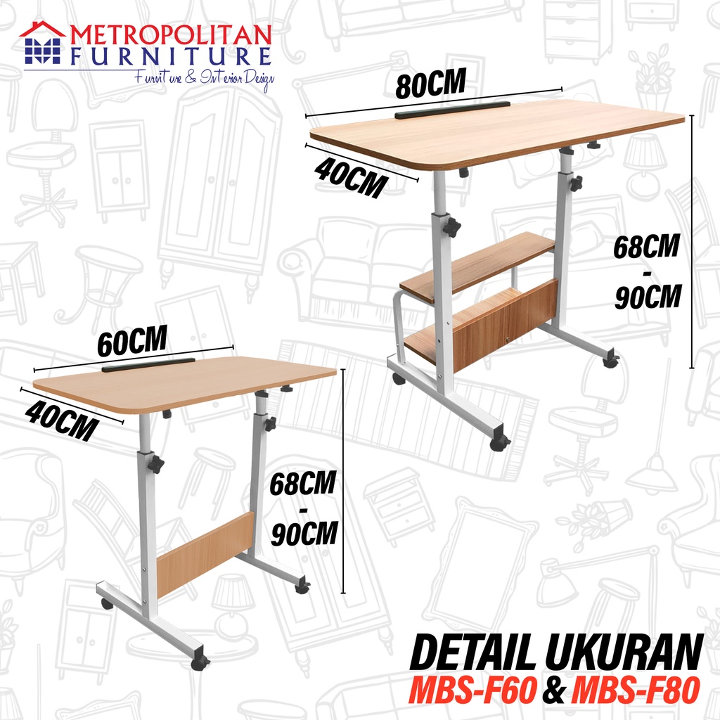 Mee Do Meja Laptop Adjustable Portable Kerja Belajar Multifungsi