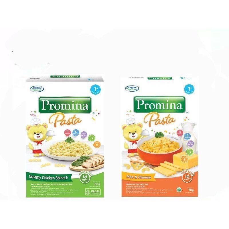 PROMINA Pasta Mac and Cheese 70gr - Creamy Chicken Spinach 60gr / Promina Pasta 1 tahun+ Jajan Bayi Cemilan Bayi