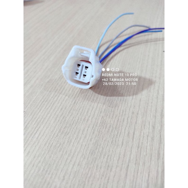 SOKET HEADLAMP FEMALE 4PIN LAMPU DEPAN TOYOTA AGYA DAN DAIHATSU AYLA