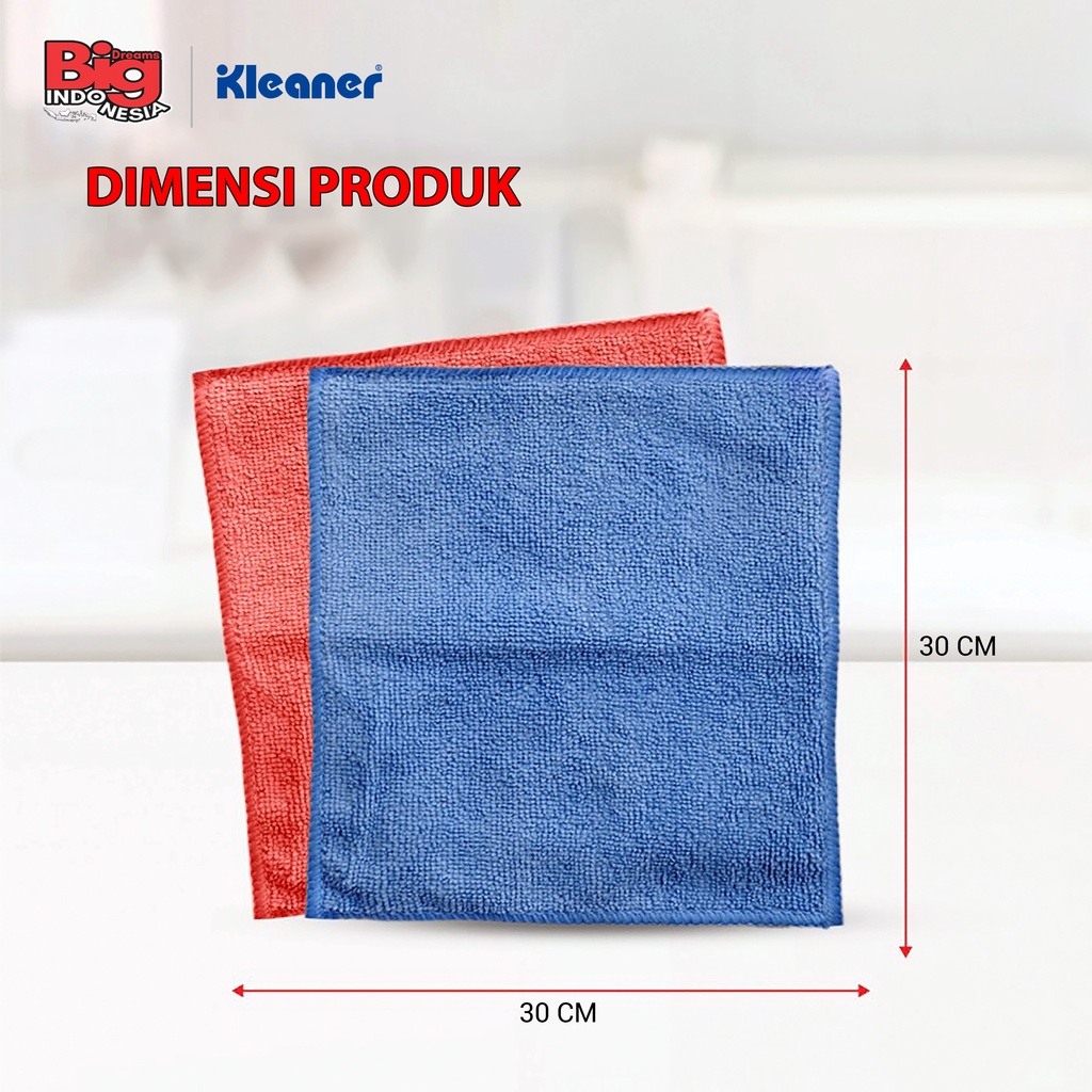 Kain Lap Microfiber 30 x 30 Cm 8 Pcs Cloth Pembersih Serbaguna Anti Gores Kleaner GSG006