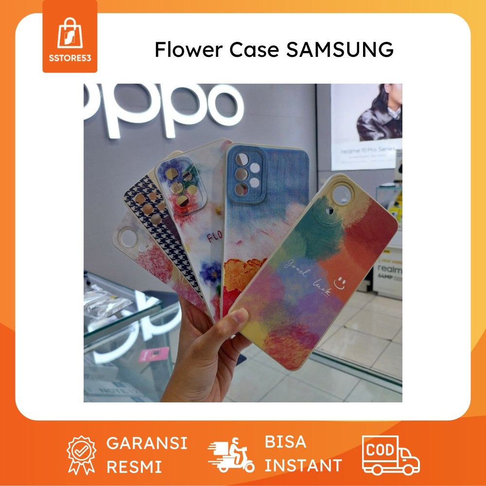 Flower Case SAMSUNG Softcase Casing HP Case A03 CORE A13 A23 A32 A52