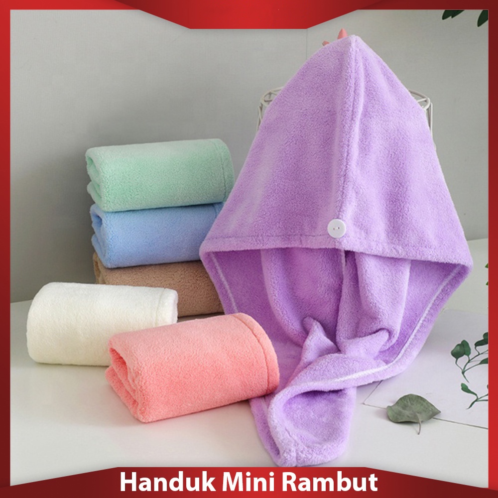 Handuk Keramas Microfiber / Handuk Mandi Kepala Keramas / Handuk Rambut / Handuk Kepala / Handuk Kramas Acc Plus