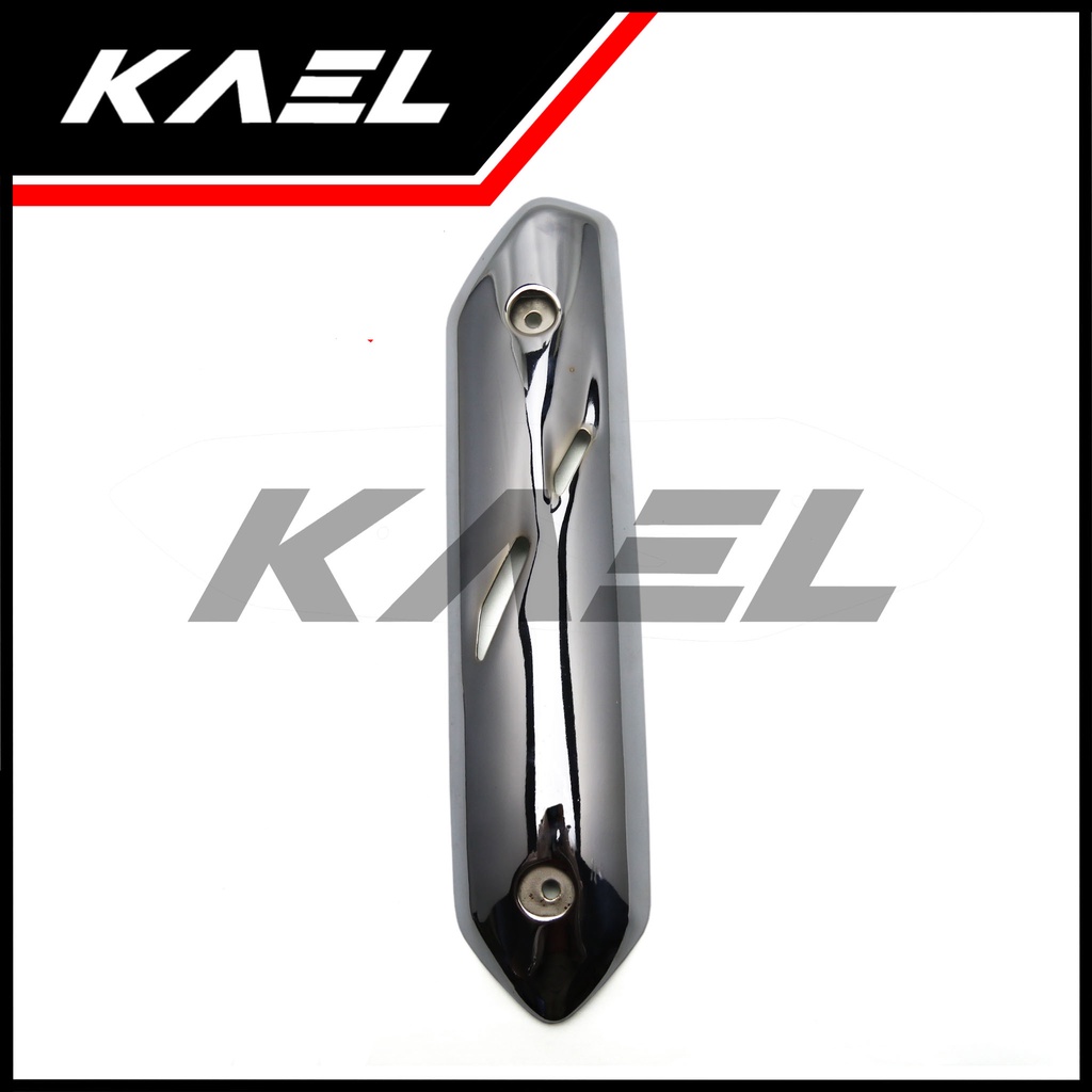 Pelindung Knalpot Jupiter Z New 115 2010-2013 Chrome Cover Kenalpot Muffler Exhaust Tutup Penutup Tameng