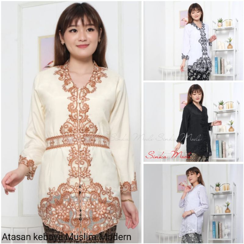 Atasan Kebaya Encim Senada Muslim Modern