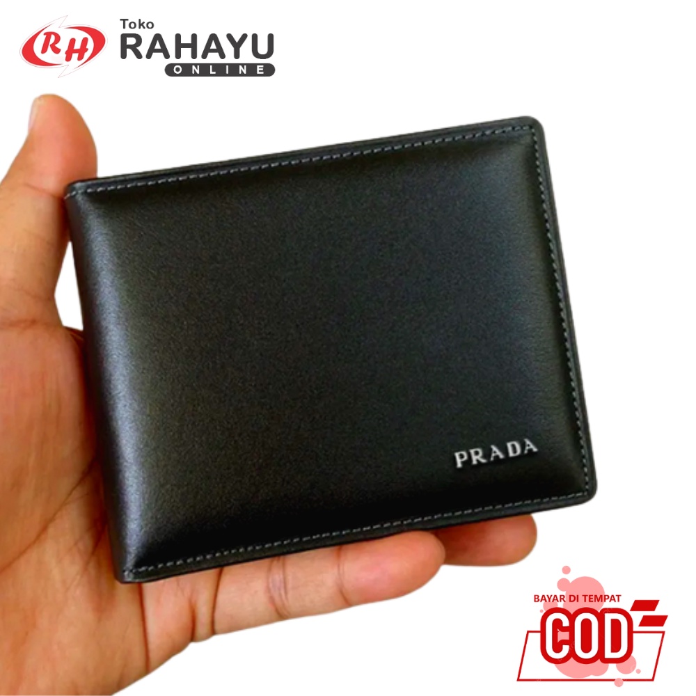 DOMPET LIPAT KULIT PRIA HITAM BONA SINTETIS