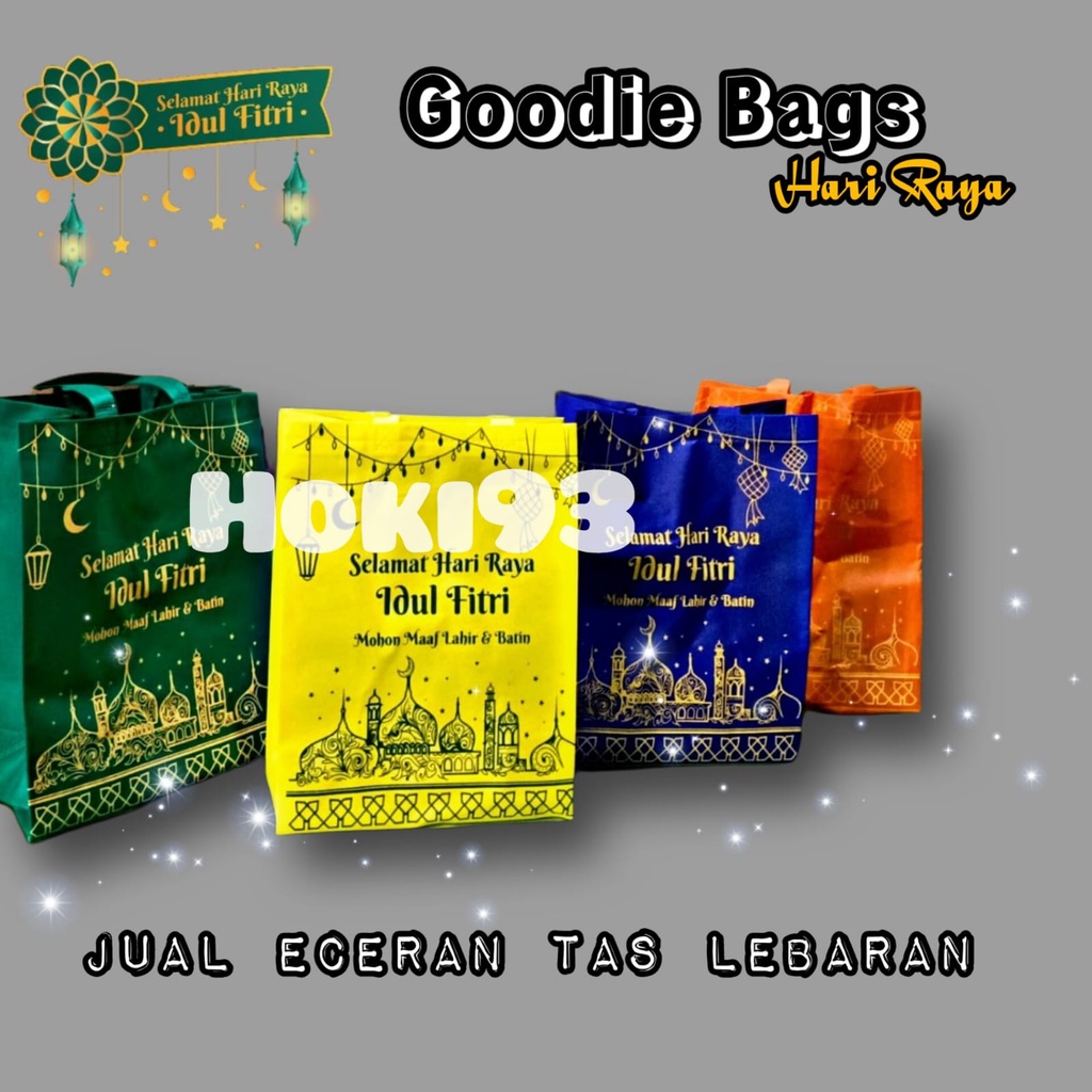 ( JUAL ECER ) Goodie Bag Tas Parcel Lebaran SATUAN