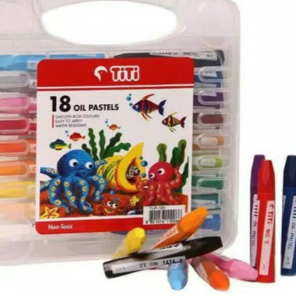 

Model Populer Crayon aka Oil Pastels 18 warna Titi/Joyko