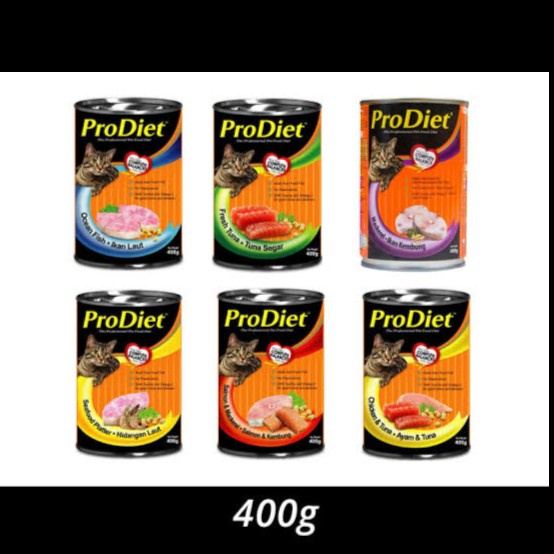 PRO DIET Kaleng Adult Seafood Wet Food Makanan Basah Kucing 400g