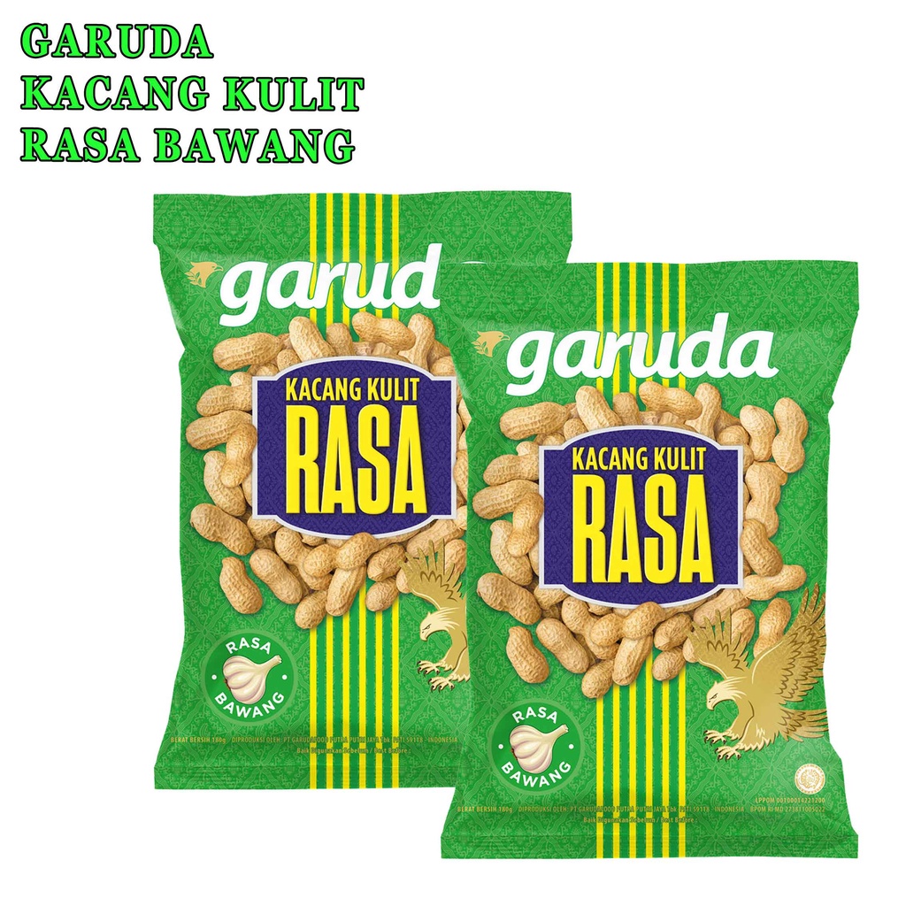 Kacang Kulit* Garuda Kacang* Kacang Rasa Bawang* 80g