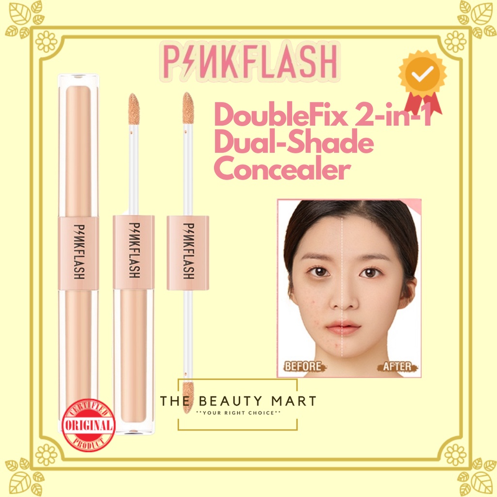 Pinkflash Duo Cover DoubleFix 2-in-1 Dual-Shade Concealer Waterproof