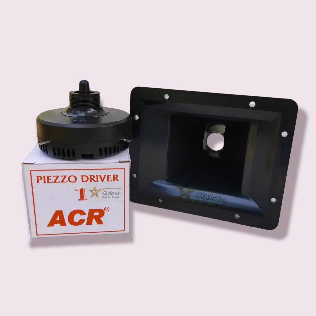 Paket Driver Twiter PIEZZO ACR + Horn Tweeter PVC 15x19cm / Corong plastik
