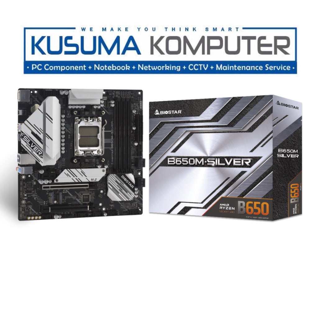 Biostar Motherboard B650M-SILVER DDR5 AM5