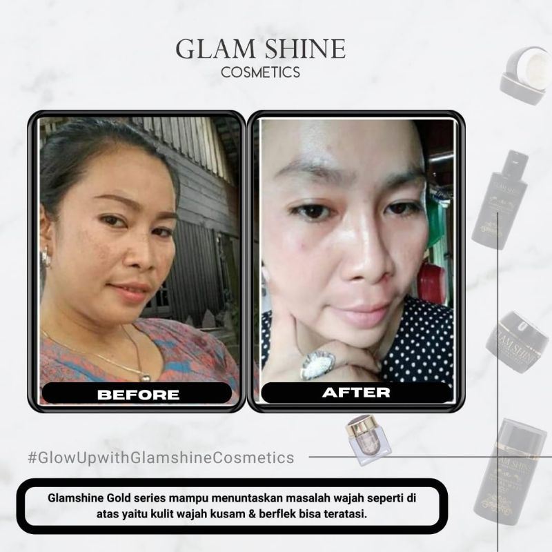 Paket Flek Glamshine 100% original