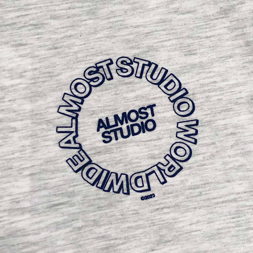 Almost Studio - T-Shirt - Outline - Grey