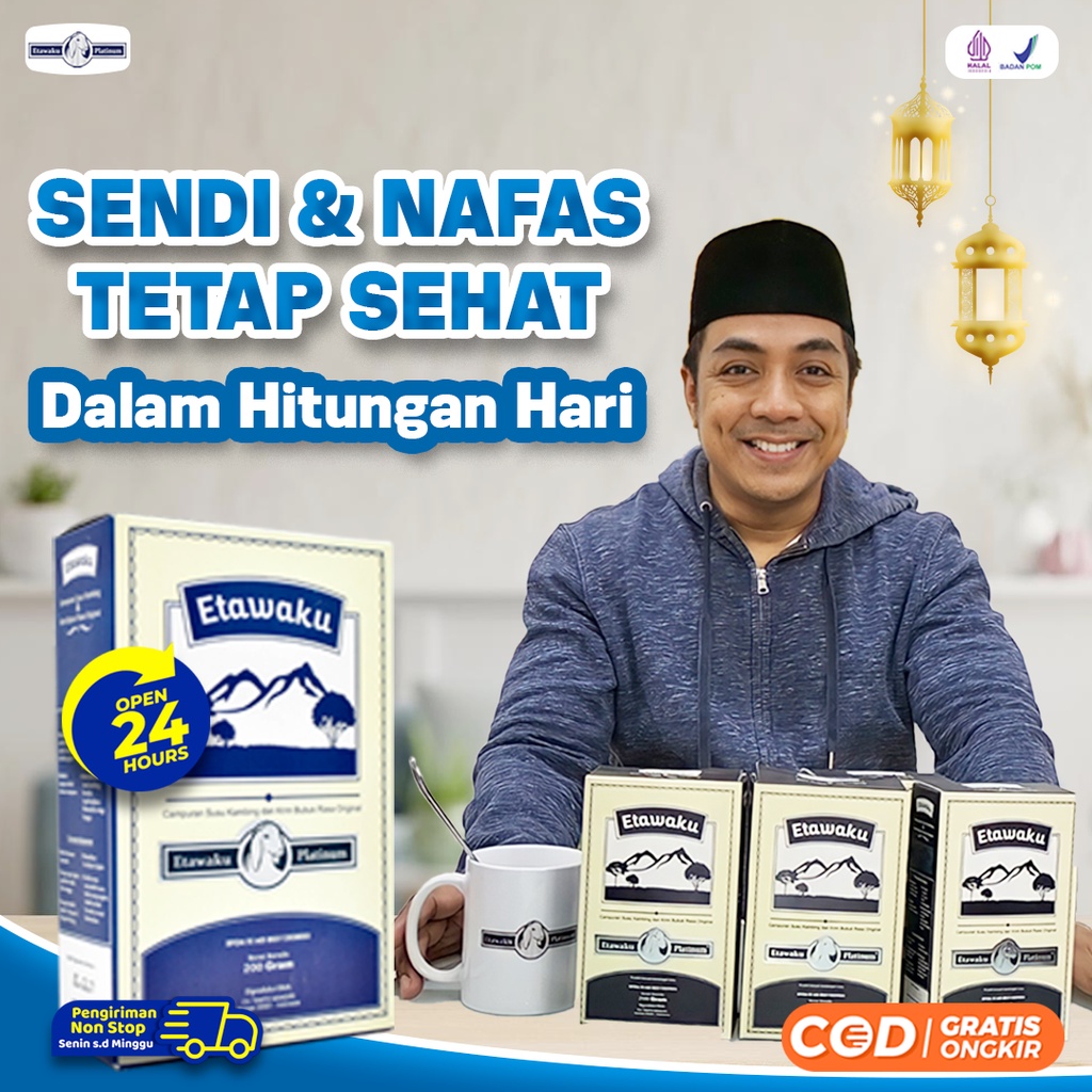 Etawaku Platinum 3x Atasi Masalah Pernafasan - Susu Kambing Bubuk Provit Etawa Tingkatkan Daya Tahan &amp; Imunitas Tubuh