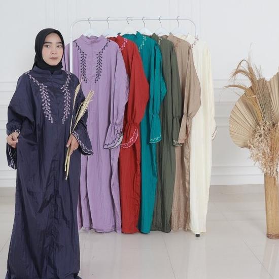 Mukena Parasut Abaya Tanpa Kupluk Kepala