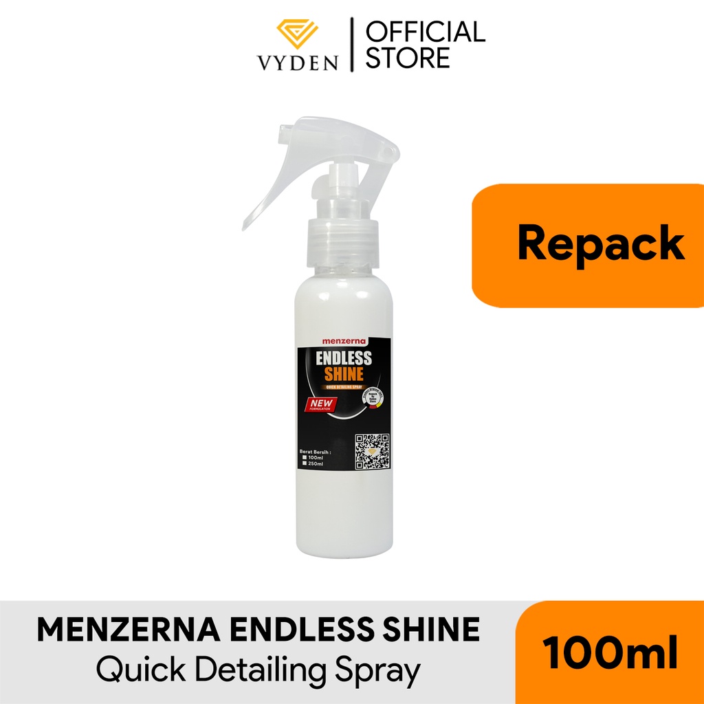 MENZERNA Endless Shine Quick Detail Spray 100ml ECER Detailer Perawatan Harian MURAH