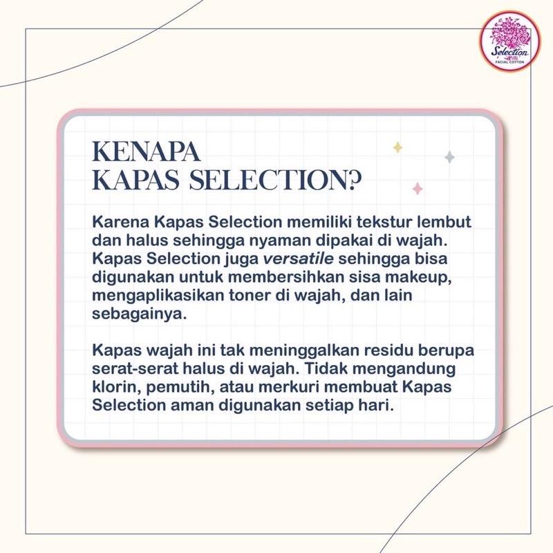 Kapas Wajah Selection Pembersih Muka Facial Cotton PROMO MITRA