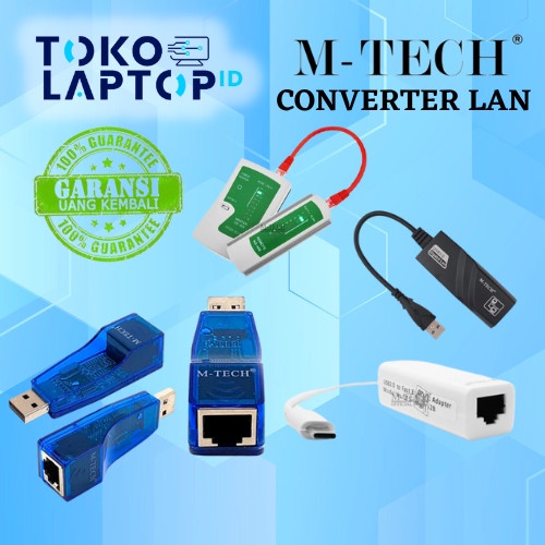 M-Tech Converter LAN RJ45 Adapter LAN Tester TYPE C USB 3.0