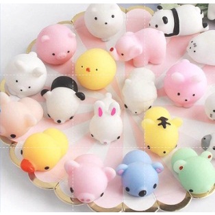 24 PCS squishy mochi mony moni lucu imut dan menggemaskan