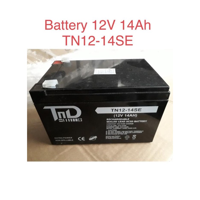 Aki baterai kering TND 12V 14Ah, TND 12-14SE Battery
