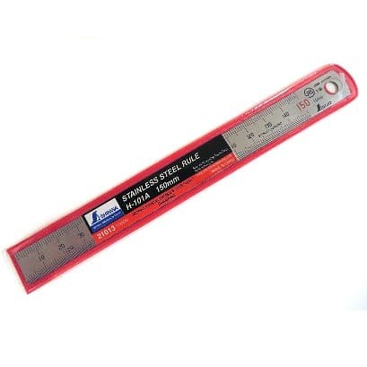 Penggaris Besi / Mistar / Ruler Shinwa 15 cm Jepang Shinwa 101A