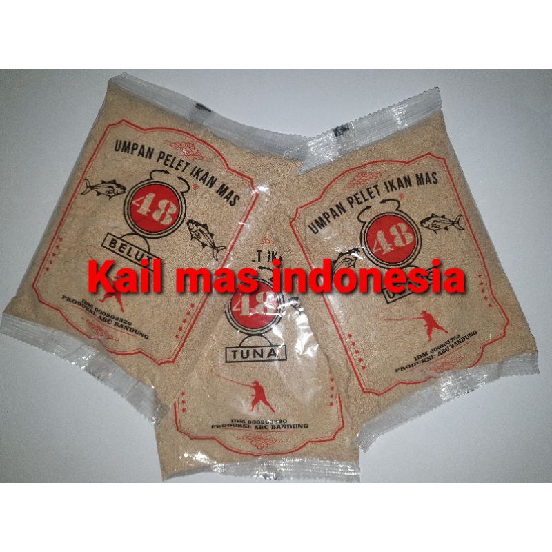 Umpan pelet ikan mas 48 asli