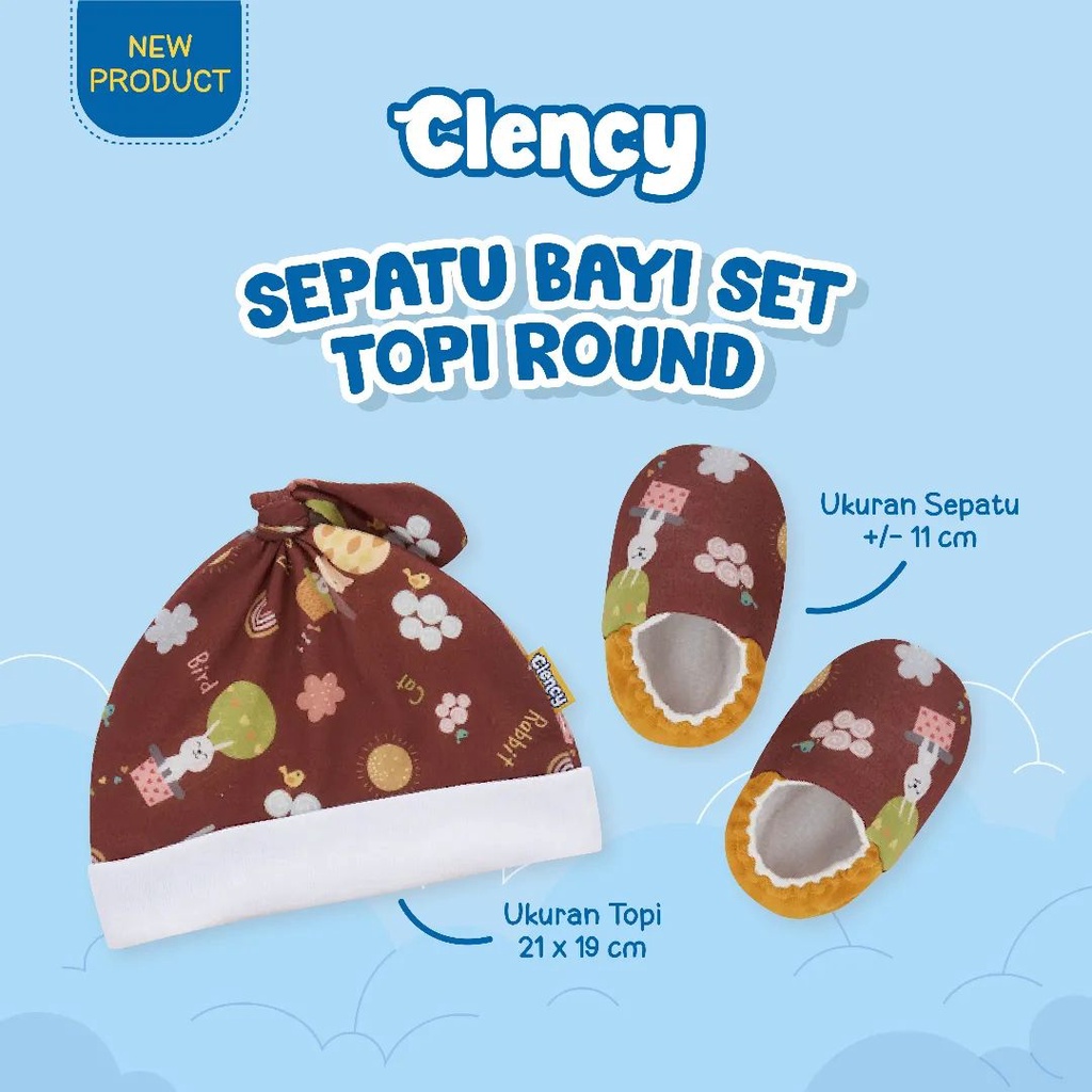 Clency Sepatu Bayi Set Topi CLS2111