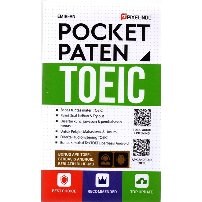 POCKET PATEN CONVERSATION GRAMMAR IELTS TOEFL TOEIC VOCABULARY KARYA NISWATIN NURUL HIDAYATI EMIRFAN / PIXELINDO