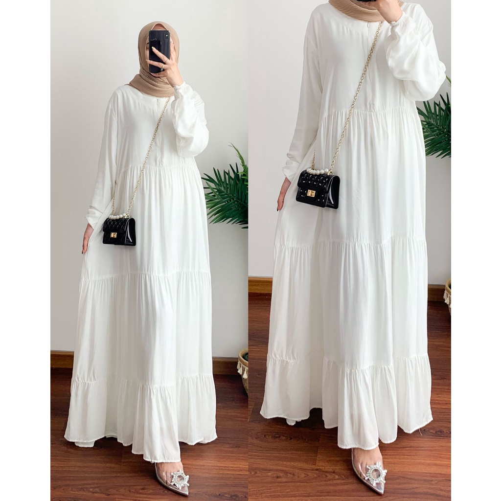 Jesica dress - dress rayon uniqlo size L-XL-XXL / dress rayon adem jumbo / dress wanita / midi dress muslim / midi dress korea / dress steling depan / dress sleting depan busui / dress mayung polos casual dress / midi dress korea / midi dress muslim