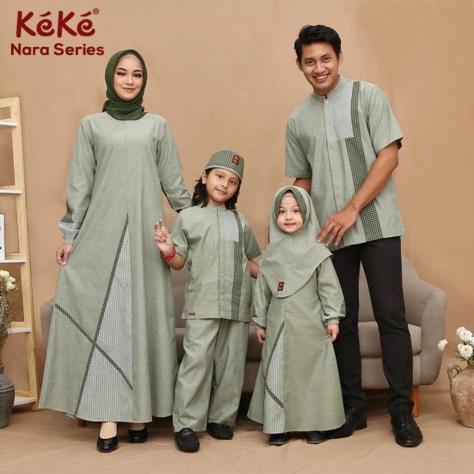 SARIMBIT KELUARGA KEKE NARA SERIES - SAGA GREEN link koko anak