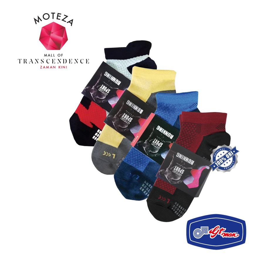 Moteza Kaos Kaki Pria / Men Socks - GT Man GTS / CCS / RUNNING / BFC