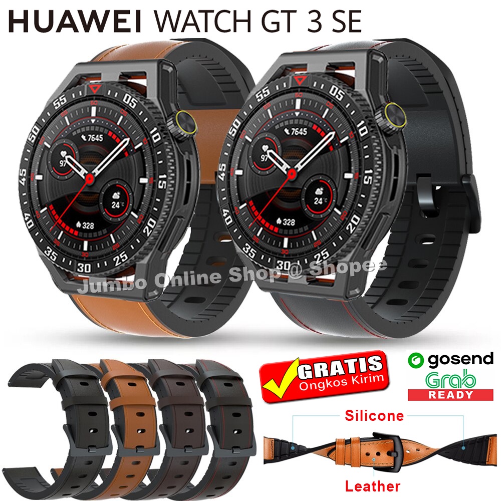 STRAP TALI JAM HUAWEI WATCH GT 3 SE HUAWEI GT3 SE LEATHER KULIT RUBBER