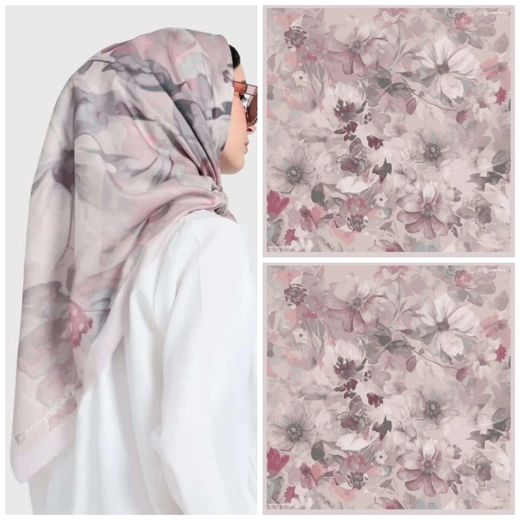 (PArt 2) 1 kg isi 14 Segi Empat Motif ala Baniescoop Voal ala Motif