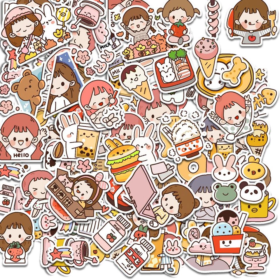 

Laku keraz Stiker girl imut motif kawaii tulisan untuk Scrapbook / Jurnal / Diary /HP / LAPTOP st2
